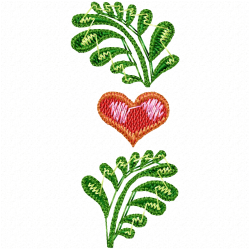 Hearts Embroidery Design 11